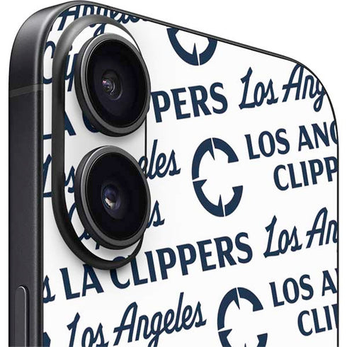 NBA Los Angeles Clippers Blast Text iPhone 16 Plus Skin
